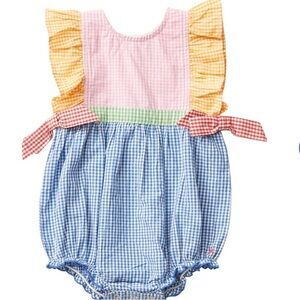 Pink Chicken Amy Bubble - Gingham